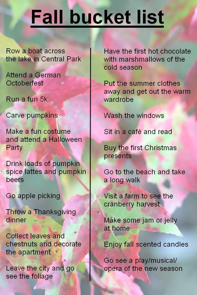 Fall Bucket List - 20 Things to Do This Fall | janavar