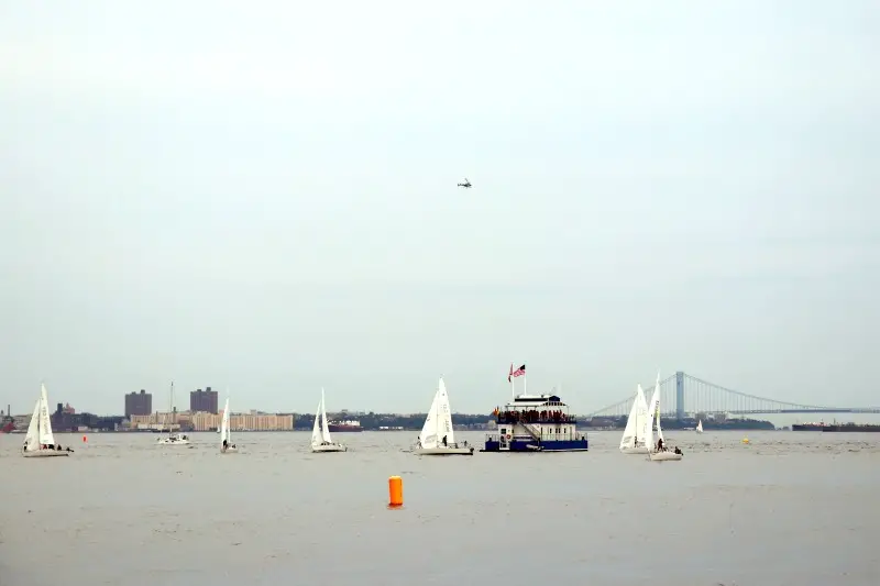 Sailing on Hudson River seen from Liberty State Park - Quick Trip to Jersey City | janavar