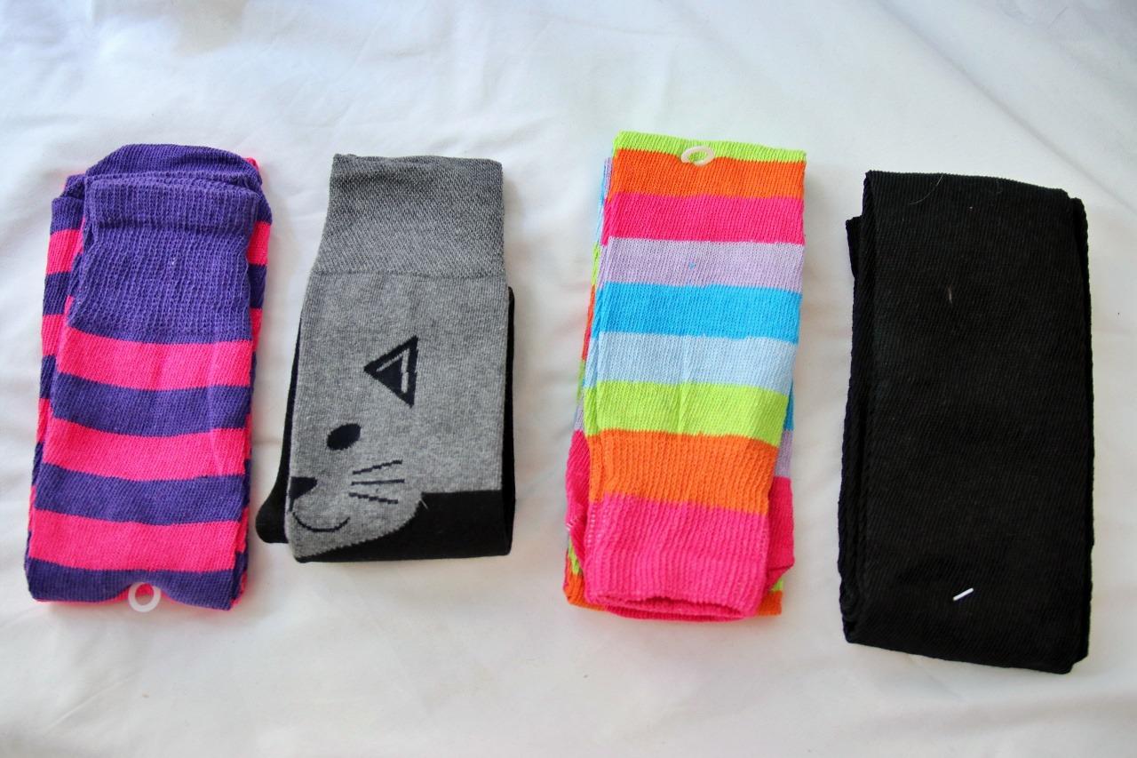 variety of fun long socks