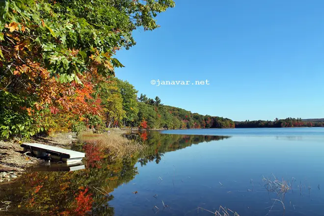 Travel: Branch Pond, Maine in fall